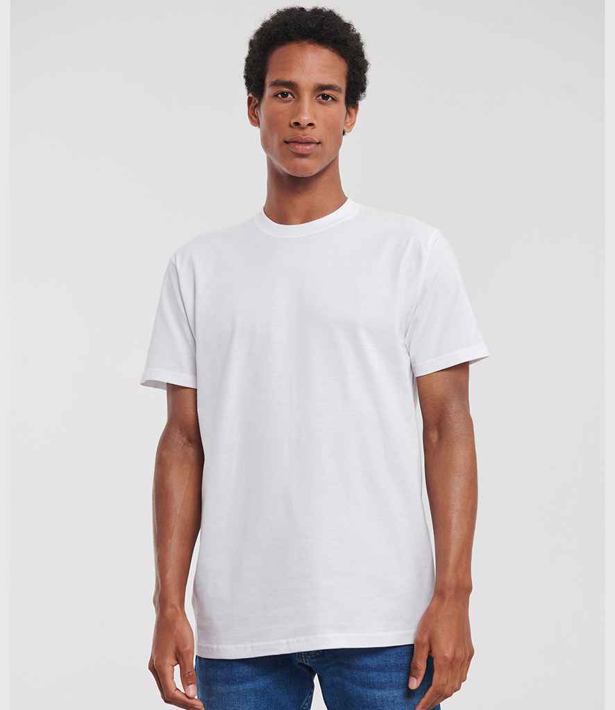 Russell Athletic Classic Ringspun T-Shirt 180M - 180M White Model