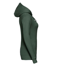 Russell Athletic Ladies Authentic Hooded Sweatshirt 265F - 265F Bottle Green Side