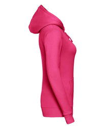 Russell Athletic Ladies Authentic Hooded Sweatshirt 265F - 265F Fuchsia Side