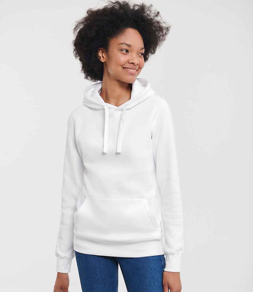 Russell Athletic Ladies Authentic Hooded Sweatshirt 265F - 265F White Model