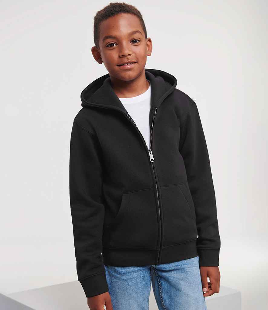 Russell Athletic Kids Authentic Zip Hooded Sweatshirt 266B - 266B Black Model