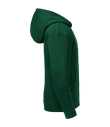Russell Athletic Kids Authentic Zip Hooded Sweatshirt 266B - 266B Bottle Green Side