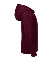 Russell Athletic Kids Authentic Zip Hooded Sweatshirt 266B - 266B Burgundy Side