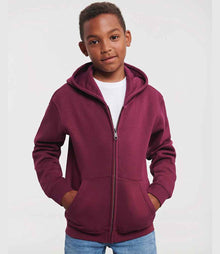 Russell Athletic Kids Authentic Zip Hooded Sweatshirt 266B - 266B Burgundy Model