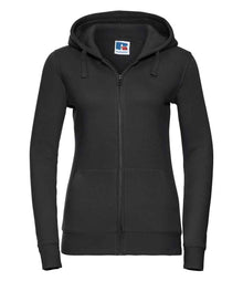 Russell Athletic Ladies Authentic Zip Hooded Sweatshirt 266F - Black
