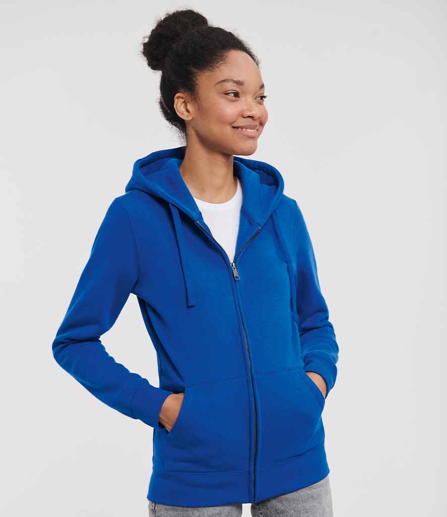 Russell Athletic Ladies Authentic Zip Hooded Sweatshirt 266F - 266F Bright Royal Model