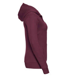 Russell Athletic Ladies Authentic Zip Hooded Sweatshirt 266F - 266F Burgundy Side