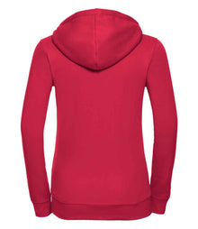 Russell Athletic Ladies Authentic Zip Hooded Sweatshirt 266F - 266F Classic Red Back