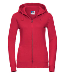 Russell Athletic Ladies Authentic Zip Hooded Sweatshirt 266F - Classic Red