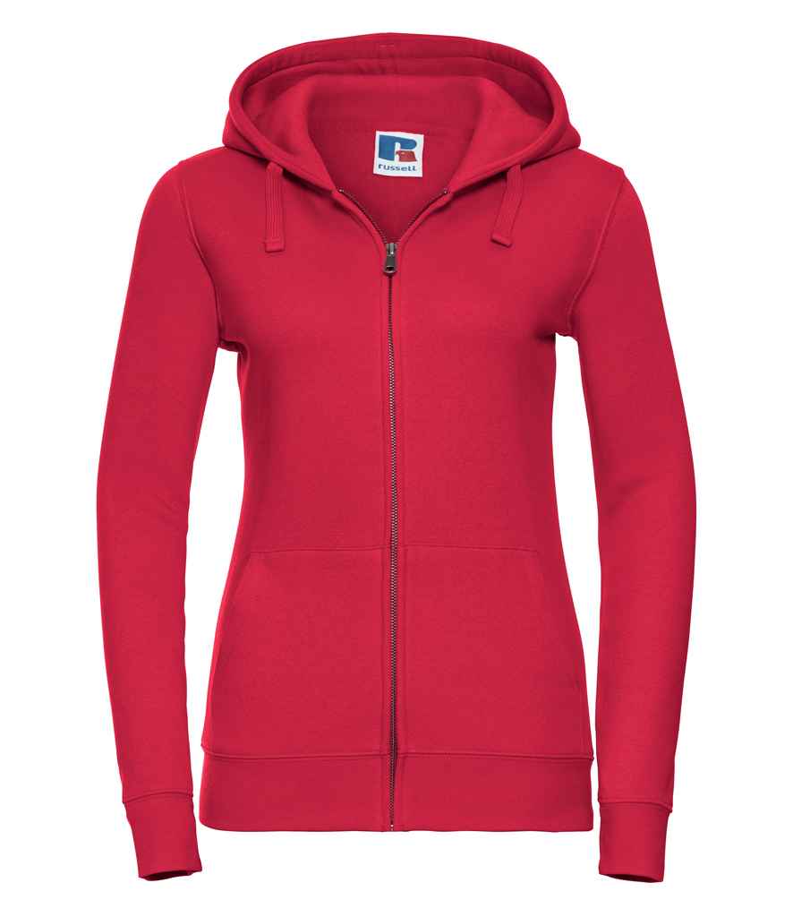 Russell Athletic Ladies Authentic Zip Hooded Sweatshirt 266F - Classic Red