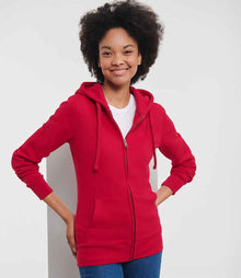 Russell Athletic Ladies Authentic Zip Hooded Sweatshirt 266F - 266F Classic Red Model