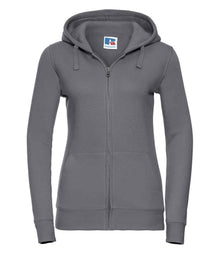 Russell Athletic Ladies Authentic Zip Hooded Sweatshirt 266F - Convoy Grey