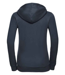 Russell Athletic Ladies Authentic Zip Hooded Sweatshirt 266F - 266F French Navy Back