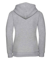 Russell Athletic Ladies Authentic Zip Hooded Sweatshirt 266F - 266F Light Oxford Back