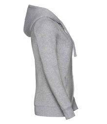 Russell Athletic Ladies Authentic Zip Hooded Sweatshirt 266F - 266F Light Oxford Side