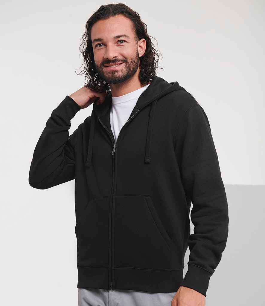 Russell Athletic Authentic Zip Hooded Sweatshirt 266M - 266M Black Model