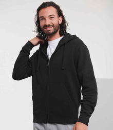 Russell Athletic Authentic Zip Hooded Sweatshirt 266M - 266M Black Model