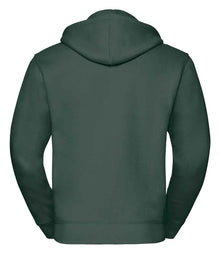 Russell Athletic Authentic Zip Hooded Sweatshirt 266M - 266M Bottle Green Back