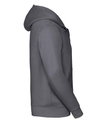 Russell Athletic Authentic Zip Hooded Sweatshirt 266M - 266M Convoy Grey Side