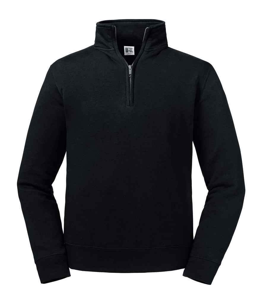 Russell Athletic Authentic Zip Neck Sweatshirt 270M - Black