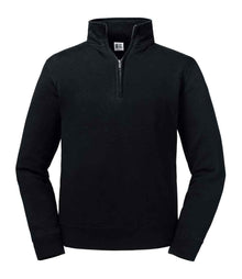 Russell Athletic Authentic Zip Neck Sweatshirt 270M - Black
