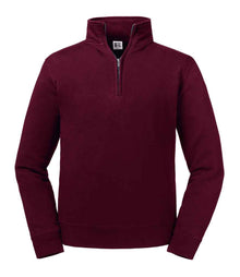 Russell Athletic Authentic Zip Neck Sweatshirt 270M - Burgundy