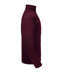 Russell Athletic Authentic Zip Neck Sweatshirt 270M - 270M Burgundy Side