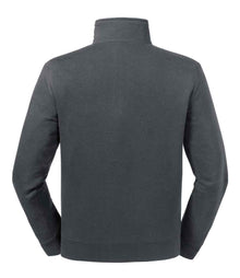Russell Athletic Authentic Zip Neck Sweatshirt 270M - 270M Convoy Grey Back