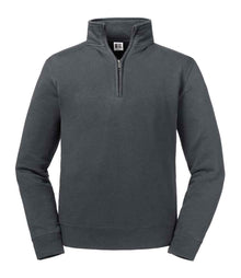 Russell Athletic Authentic Zip Neck Sweatshirt 270M - Convoy Grey