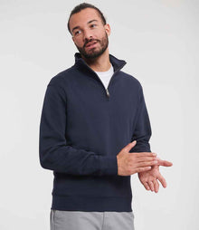 Russell Athletic Authentic Zip Neck Sweatshirt 270M - 270M French Navy Model