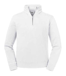 Russell Athletic Authentic Zip Neck Sweatshirt 270M - White