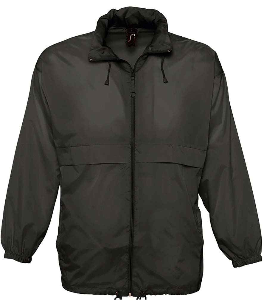 SOL'S Unisex Surf Windbreaker Jacket 32000 - Black