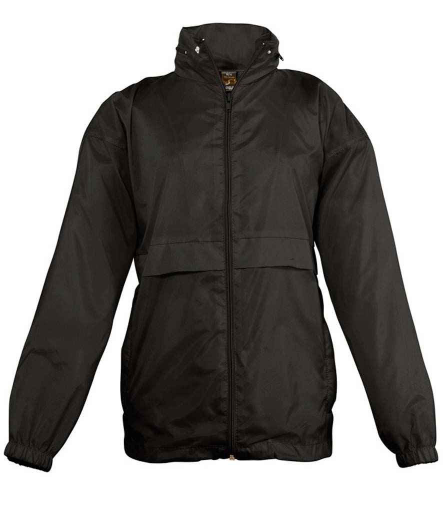 SOL'S Kids Surf Windbreaker Jacket 32300 - Black