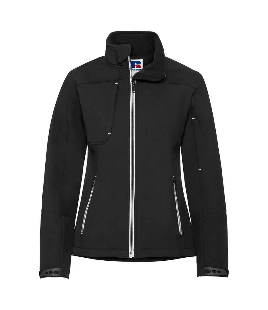 Russell Athletic Ladies Bionic Soft Shell Jacket 410F - Black