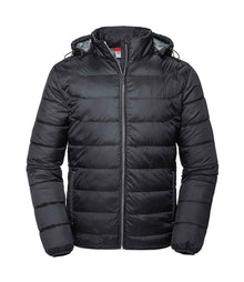 Russell Athletic Hooded Nano Padded Jacket 440M - Black