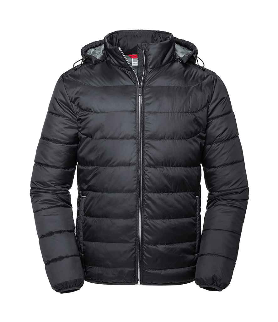Russell Athletic Hooded Nano Padded Jacket 440M - Black