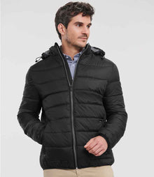Russell Athletic Hooded Nano Padded Jacket 440M - 440M Black Model