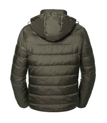 Russell Athletic Hooded Nano Padded Jacket 440M - 440M Dark Olive Back