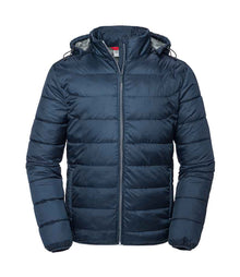 Russell Athletic Hooded Nano Padded Jacket 440M - French Navy