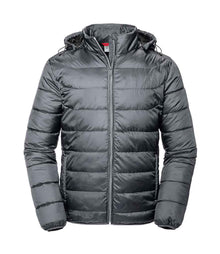 Russell Athletic Hooded Nano Padded Jacket 440M - Iron