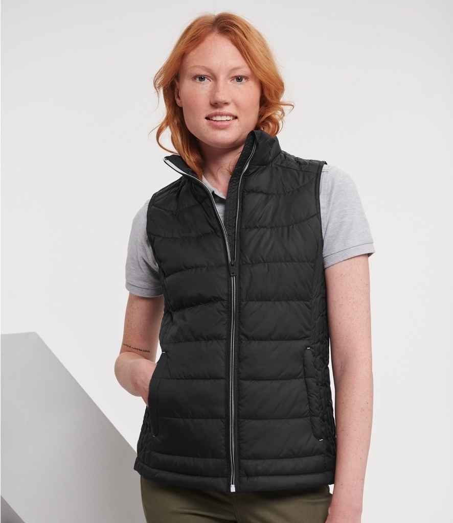Russell Athletic Ladies Nano Padded Bodywarmer 441F - 441F Black Model
