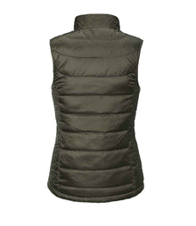 Russell Athletic Ladies Nano Padded Bodywarmer 441F - 441F Dark Olive Back