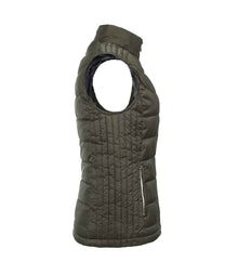 Russell Athletic Ladies Nano Padded Bodywarmer 441F - 441F Dark Olive Side