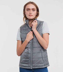 Russell Athletic Ladies Nano Padded Bodywarmer 441F - 441F Iron Model