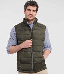 Russell Athletic Nano Padded Bodywarmer 441M - 441M Dark Olive Model
