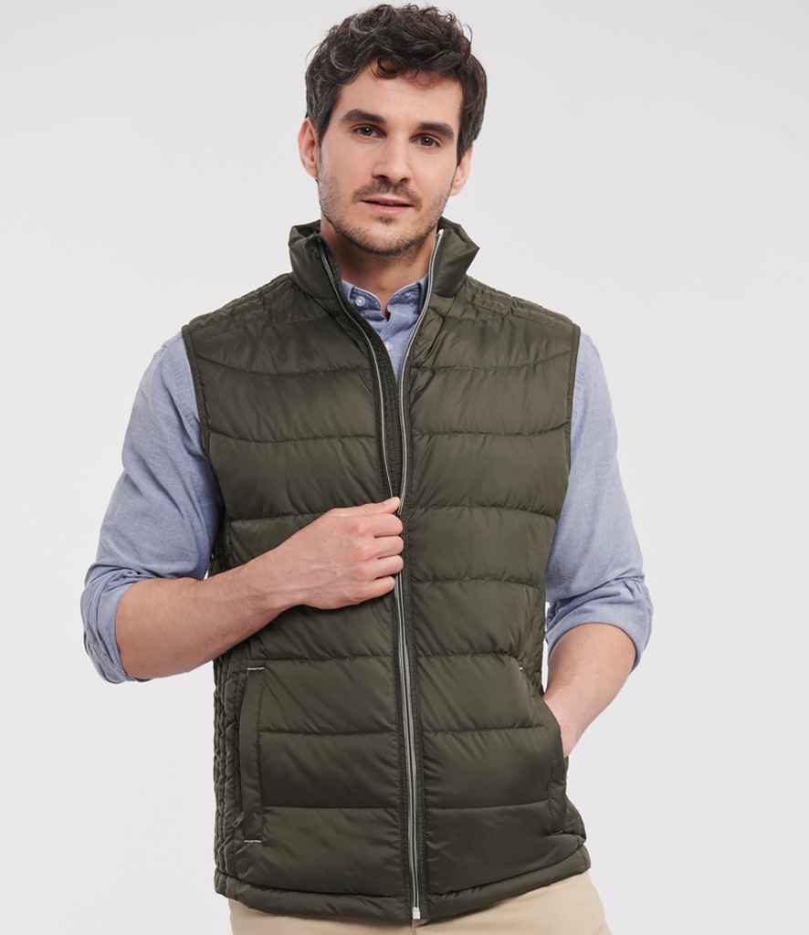 Russell Athletic Nano Padded Bodywarmer 441M - 441M Dark Olive Model