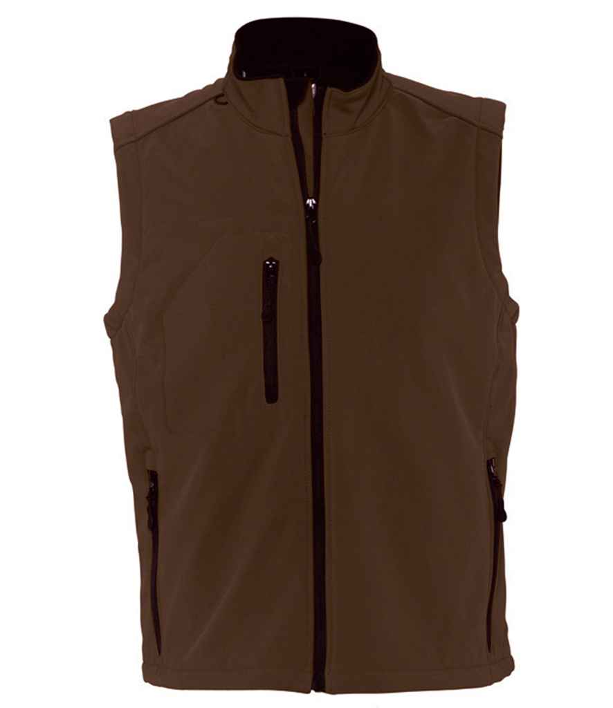SOL'S Rallye Soft Shell Bodywarmer 46601 - Dark Chocolate