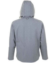 SOL'S Replay Hooded Soft Shell Jacket 46602 - 46602 Grey Marl Back