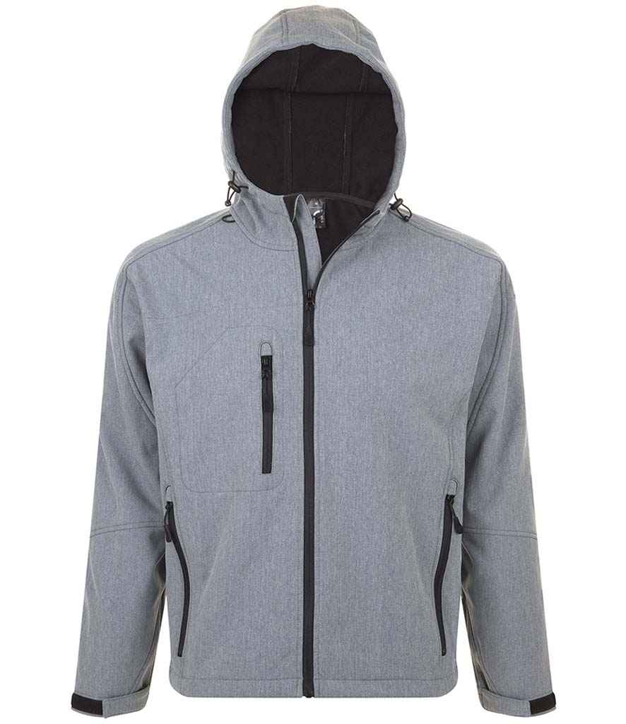 SOL'S Replay Hooded Soft Shell Jacket 46602 - Grey Marl