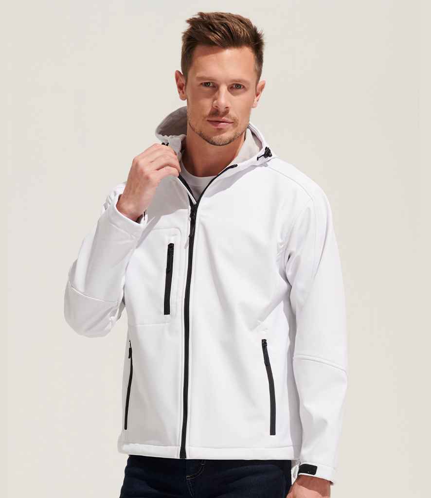 SOL'S Replay Hooded Soft Shell Jacket 46602 - 46602 White Model